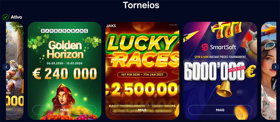 Torneios casino. 